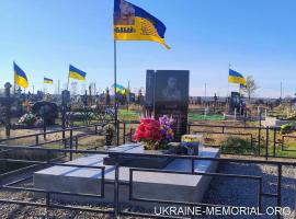 Могила молодшого сержанта Бабія Олександра Олександровича на кладовищі селища Капустине Мішково-Погорілівської сільської територіальної громади Миколаївського району Миколаївської області (вид 1)